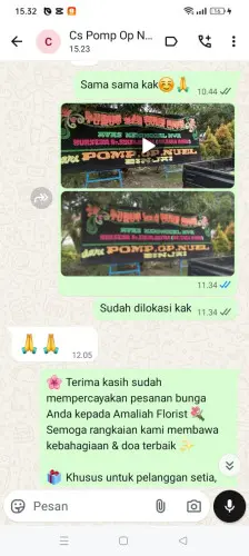 Testimonial Papan Bunga kadumadang