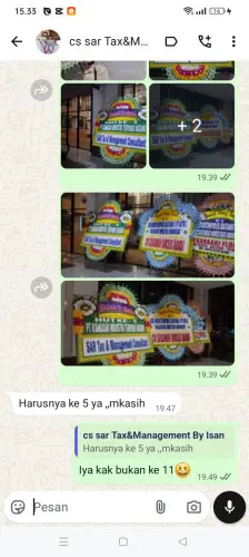 Testimonial Papan Bunga kadumadang