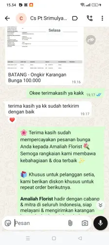 Testimonial Papan Bunga kadumadang
