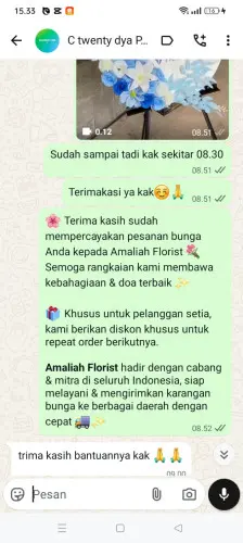 Testimonial Standing Flower kadumadang