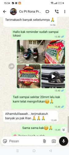 Testimonial Papan Bunga kadumadang