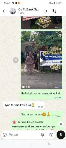 Testimonial Papan Bunga kadumadang
